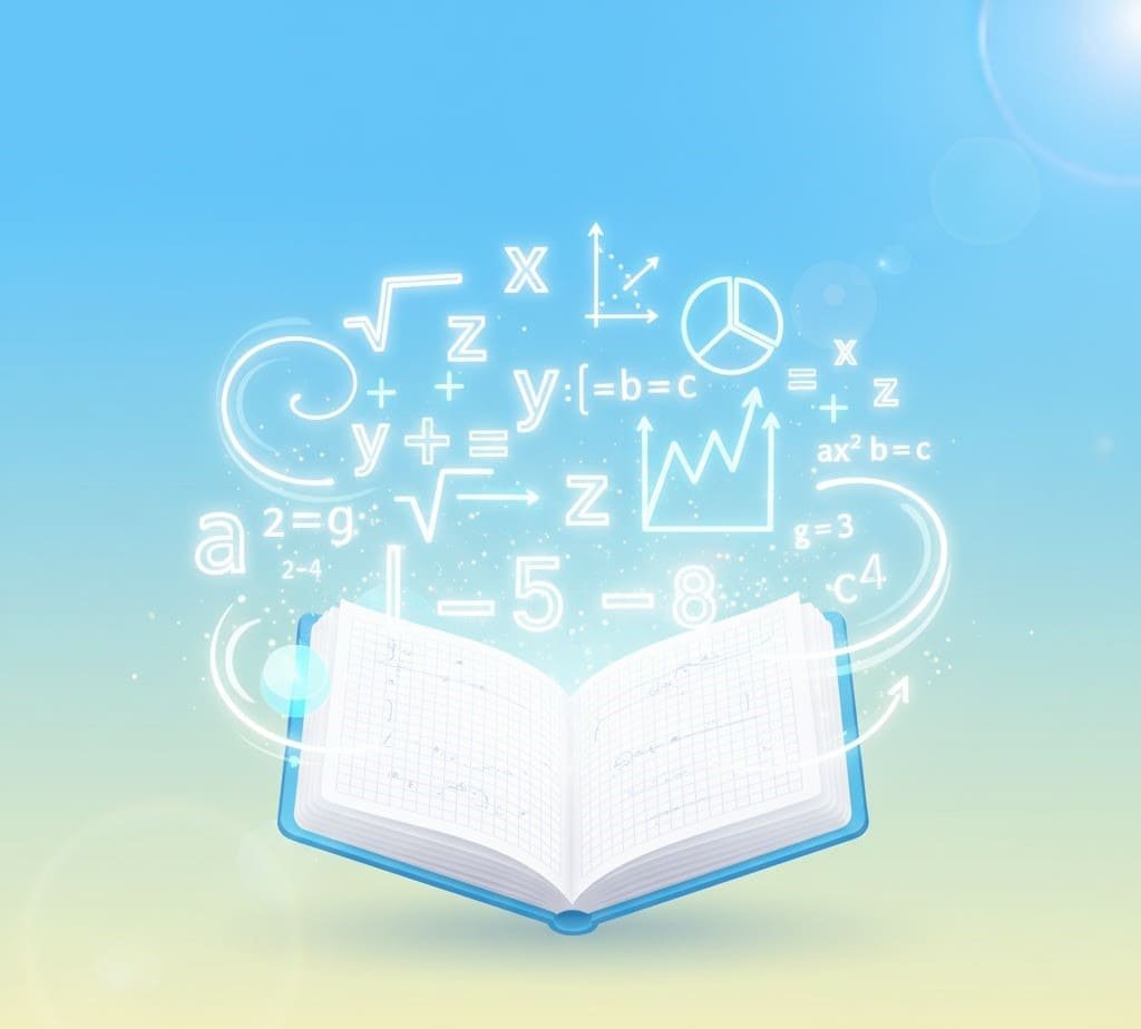 5 Ways to Master Basic Algebra in Minutes: Quick & Easy Guide for Beginners illustrated with algebra symbols, equations, graphs, and charts for quick learning