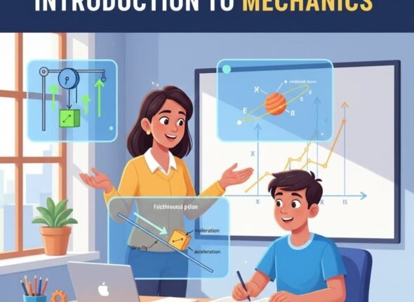 Introduction to Mechanics – visual representation of motion, forces, and physics concepts for beginners
