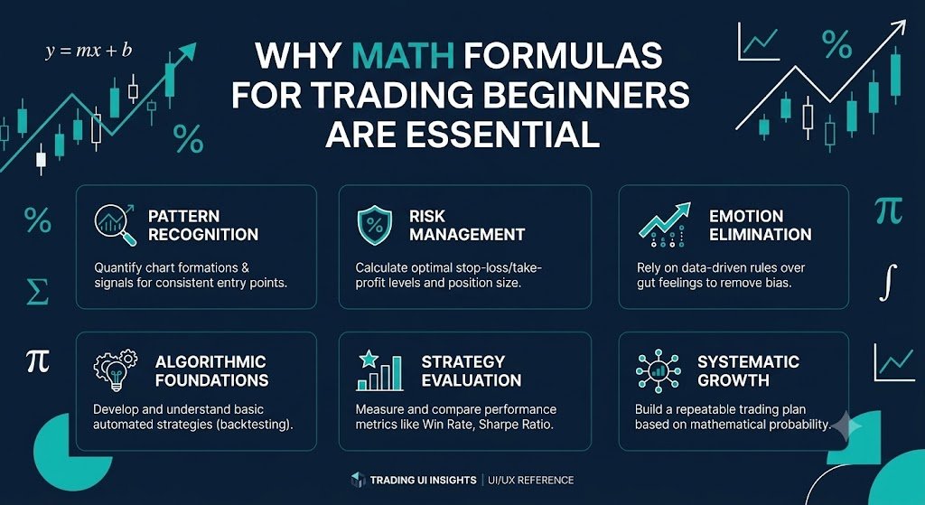 Why math formulas are essential for trading beginners to manage risk and make smarter decisions