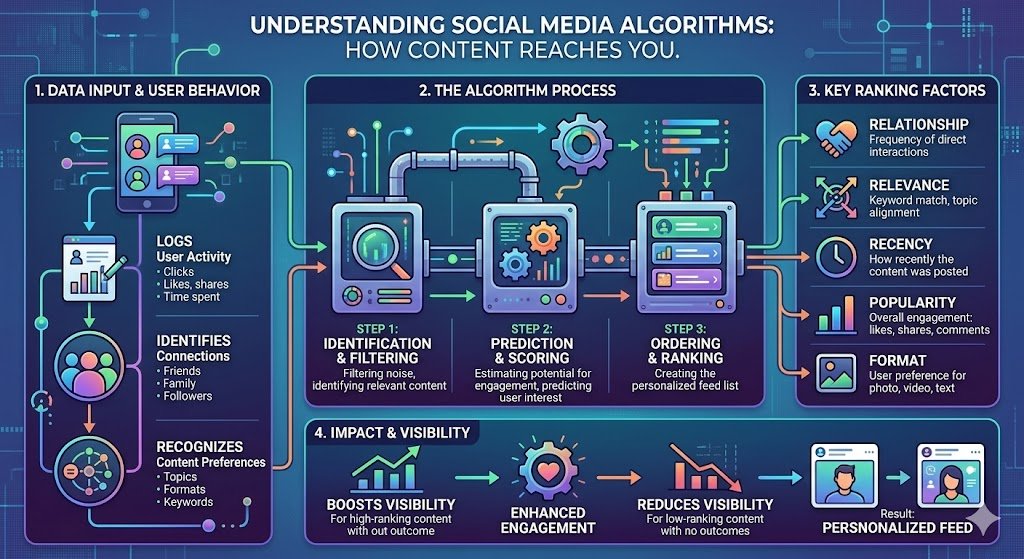 The Hidden Mathematics of Social Media Algorithms